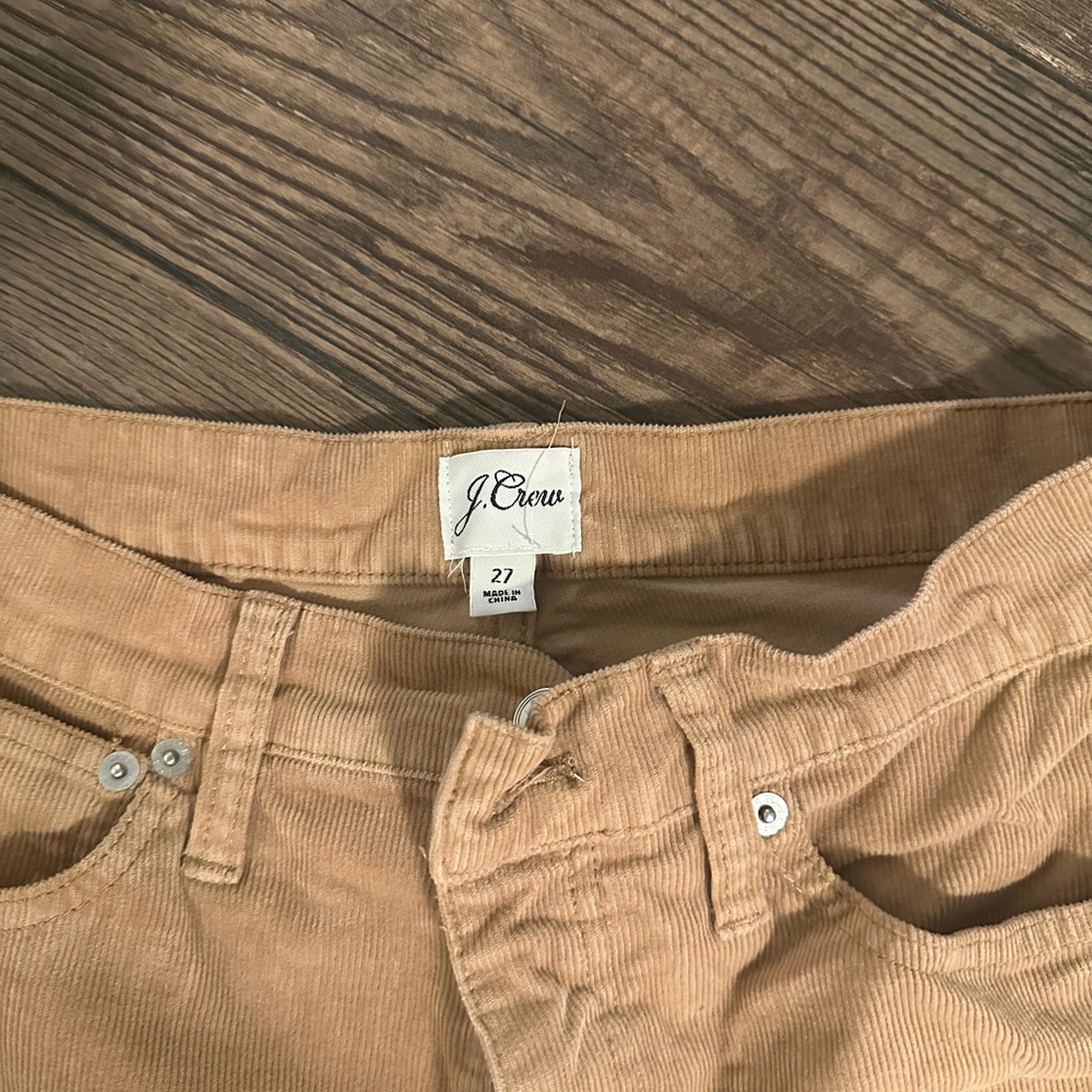 J. Crew Light Brown Corduroy Trousers